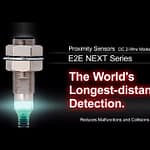 Mniej przestojów, dłuższy czas pracy – czujnik zbliżeniowy E2E NEXT DC2W o największym zasięgu na świecie