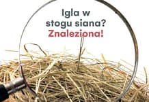 Igła w stogu siana? Znaleziona!