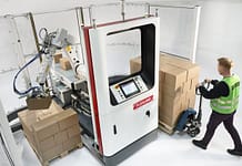 Kompaktowy mobilny paletyzator RI20 firmy FlexLink