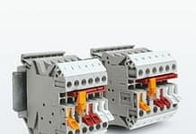 Rozłączalne złączki szynowe z kolorowymi odłącznikami nożowymi Rozłączalne złączki szynowe