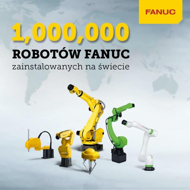 milion robotow FANUC Średni FANUC